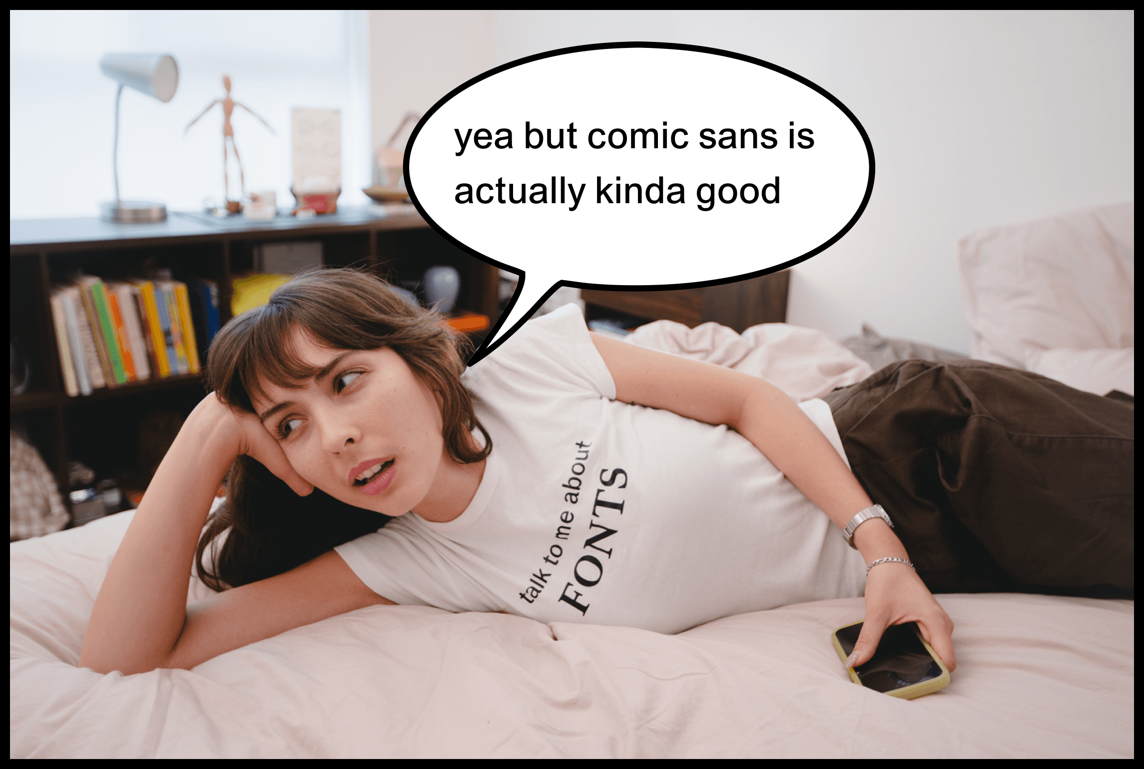 Talk to me about fonts shirt thumbnail 1