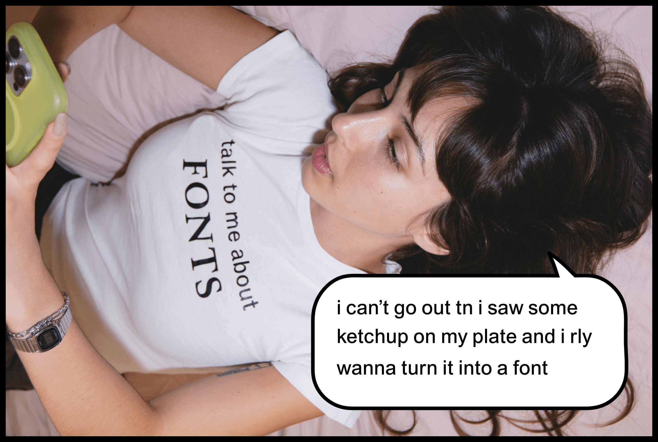Talk to me about fonts shirt thumbnail 2
