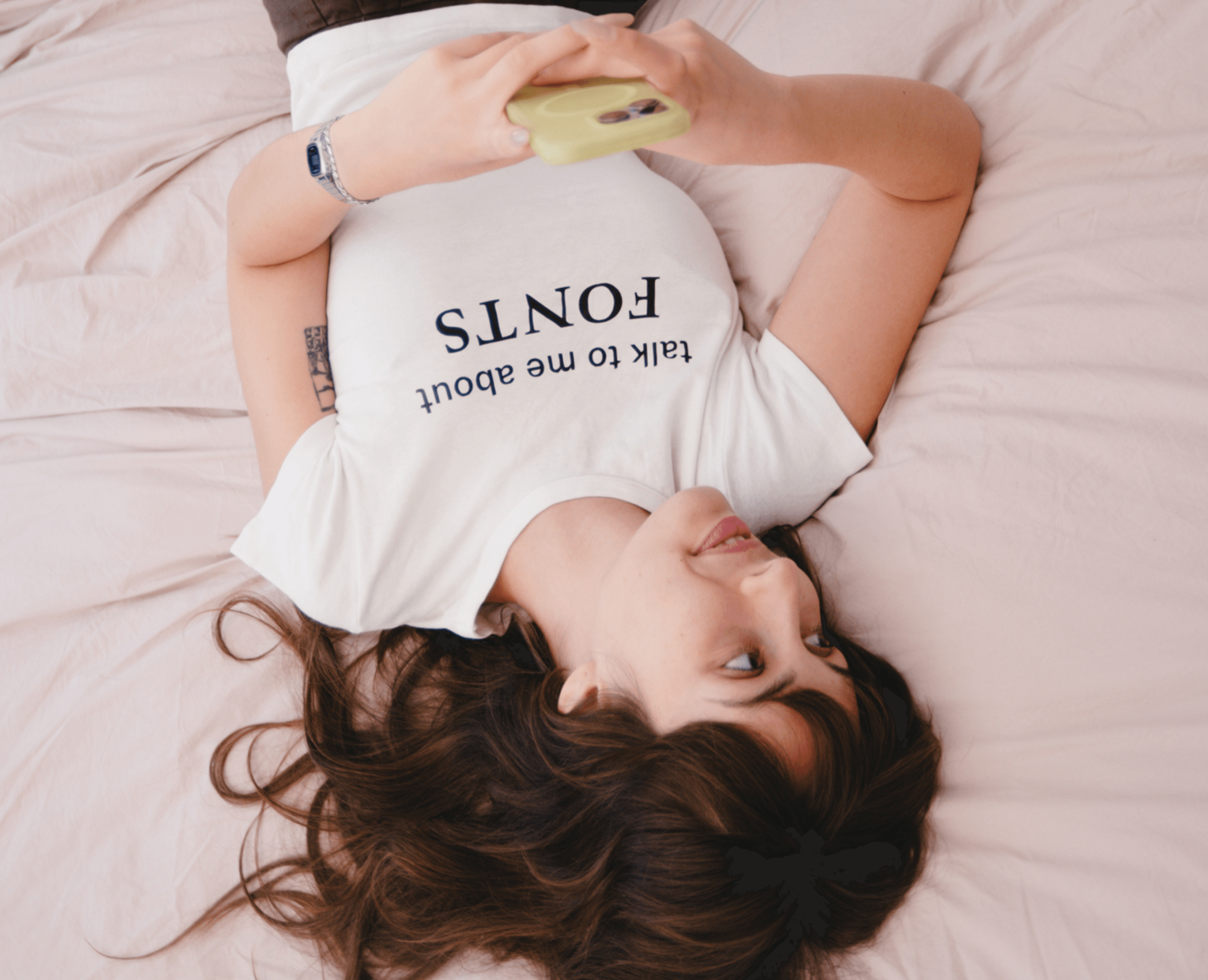 Talk to me about fonts shirt - Arcotype Merch 2