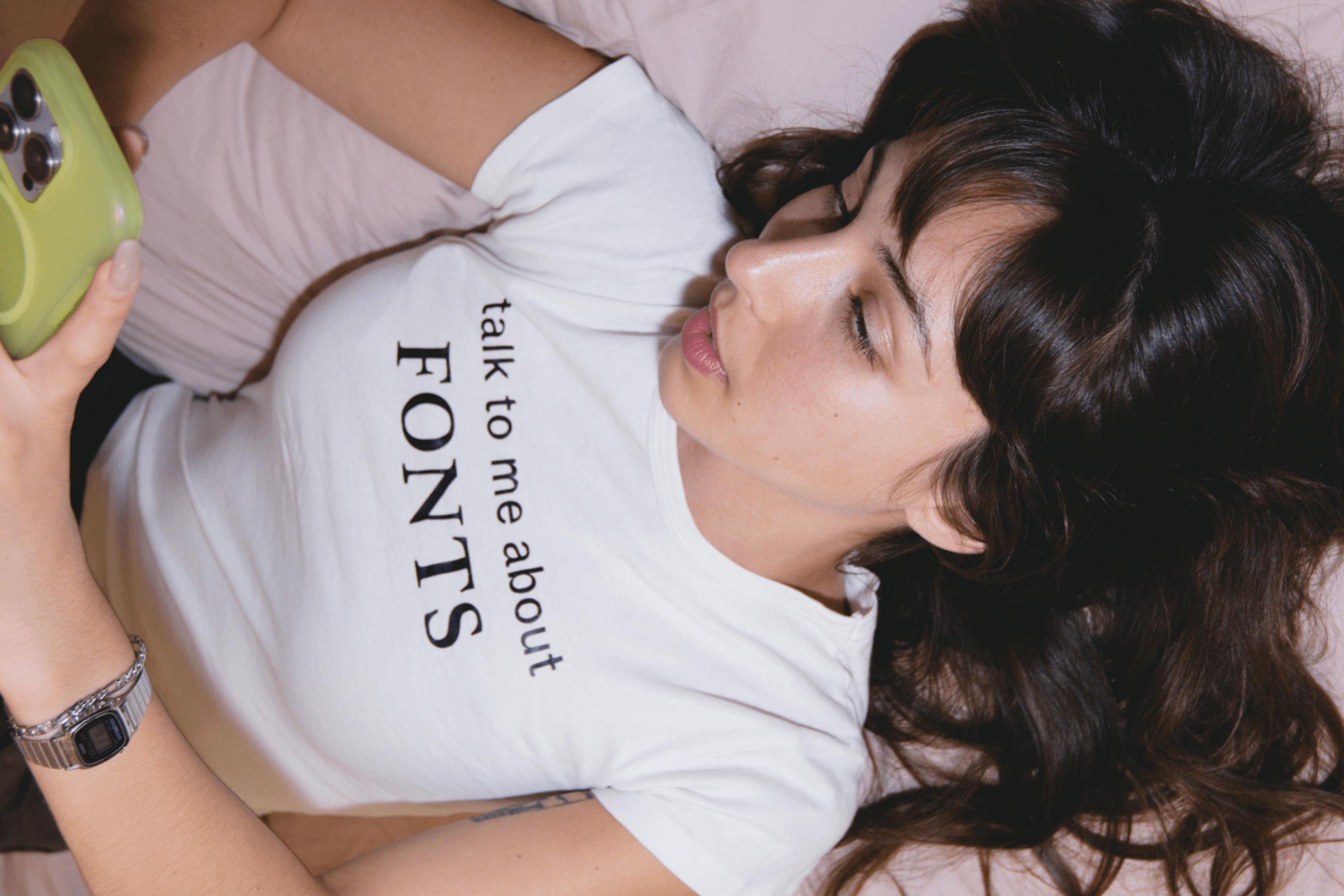 Talk to me about fonts shirt - Arcotype Merch 3